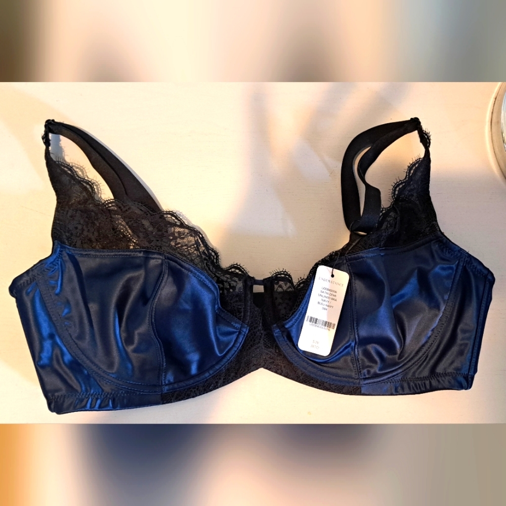 Understance Satin 38 DD demi cup bra